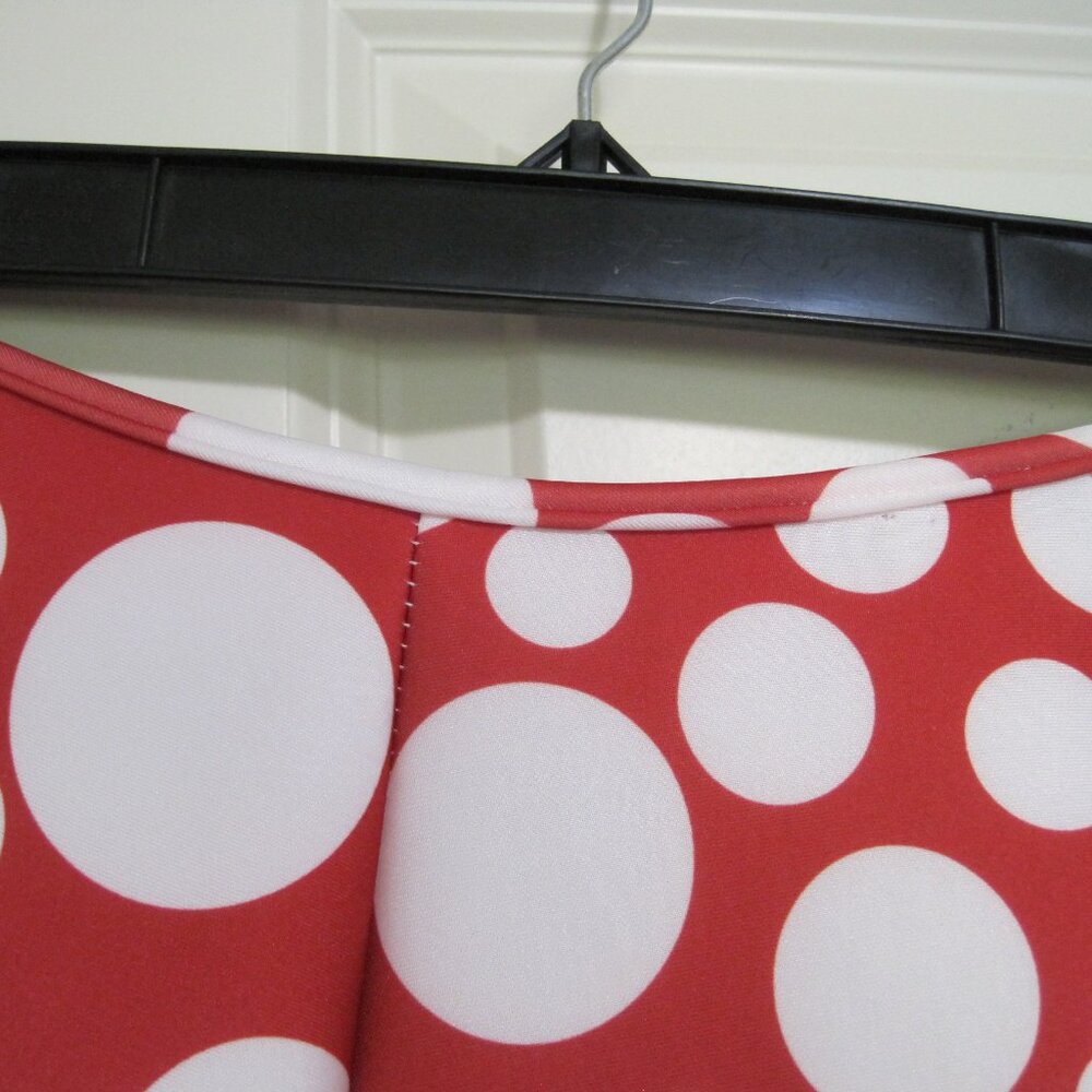 Rainbow red and white polka dot skirt sz M - Picture 2 of 10